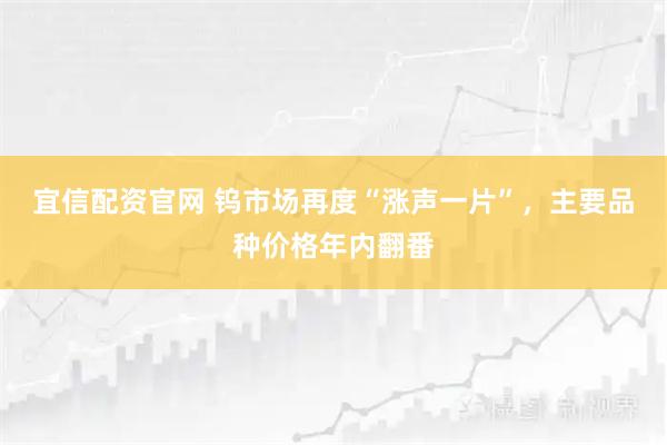 宜信配资官网 钨市场再度“涨声一片”，主要品种价格年内翻番